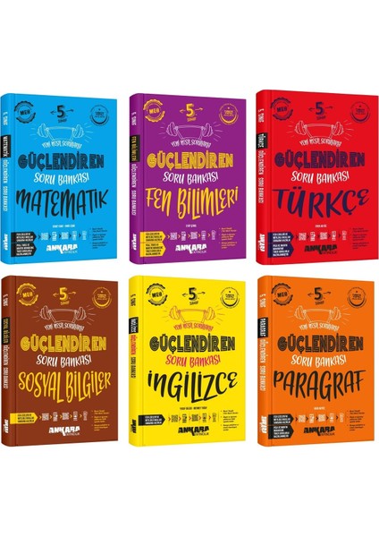Ankara 2025 5. Sınıf Matematik + Fen Bilgisi + Türkçe + Sosyal Bilgiler + Ingilizce + Paragraf Güçle