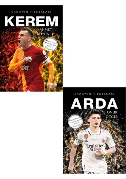 Sahanın Yıldızları Kerem - Arda ( Büyük Poster Sticker Futbolcu Kartı Hediyeli )