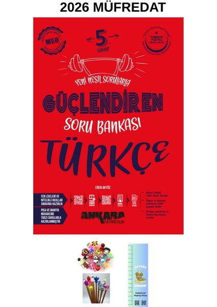 Ankara Güçlendiren 5. Sınıf Türkçe Soru Bankası Yeni Ürün (Tırtıl A.+Kalem Başlğı )2026 Maarif M.