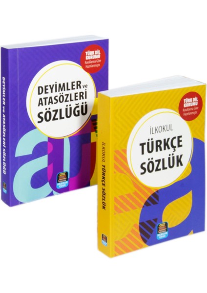 Türkçe Sözlük ve Atasözleri Deyimler Sözlüğü Tdk Onaylı 1.hamur Karton Kapak 2'li Set