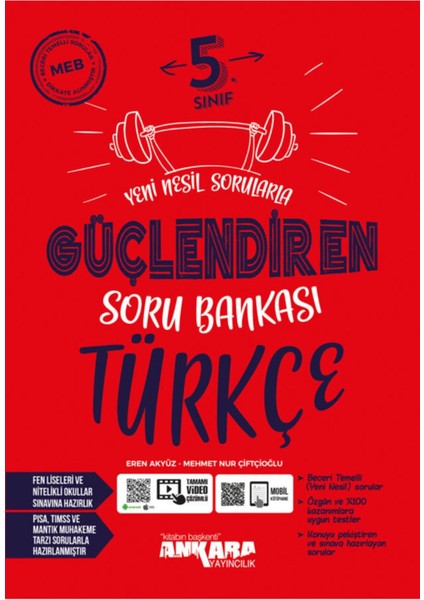 5. Sınıf Türkçe Güçlendiren Soru Bankası Mesleki Hazırlık 1000 Sayfa