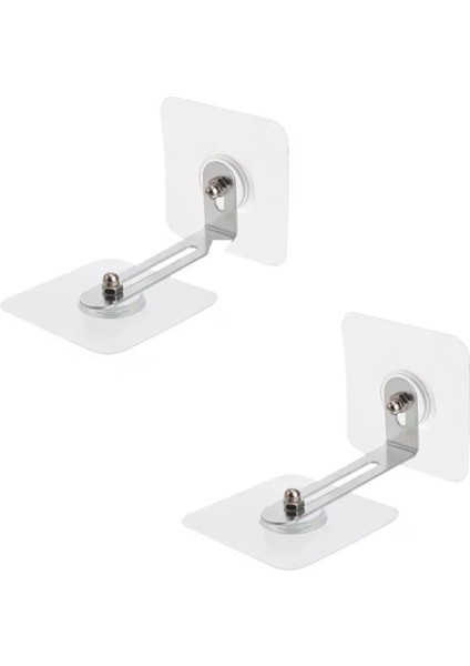 Şeffaf Paslanmaz Çok Amaçlı Ayarlanabilir Dolap Raf Sabitleme Aparatı 2'li Set