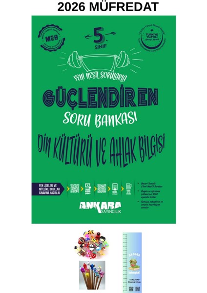 Ankara Güçlendiren 5. Sınıf Din Kültürü Soru Bankası (Tırtıl A.+Kalem Başlğı )2026 Maarif Modeli