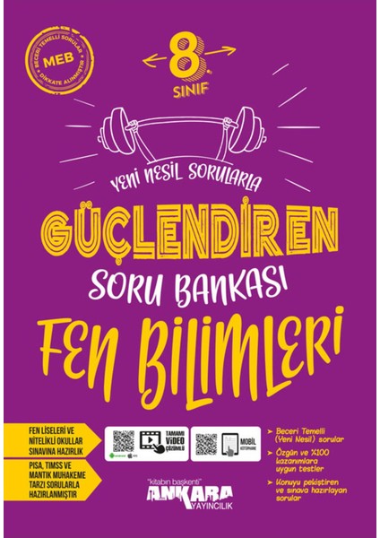 Ankara Yayınları 8. Sınıf Güçlendiren Türkçe + Matematik + Fen Bilimleri Soru Bankası Seti fırsatları