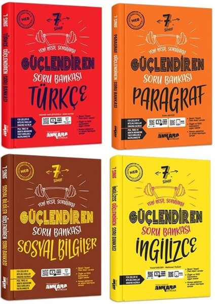Ankara 2025 7. Sınıf Sosyal Türkçe Ingilizce Paragraf Soru Seti 4 Kitap