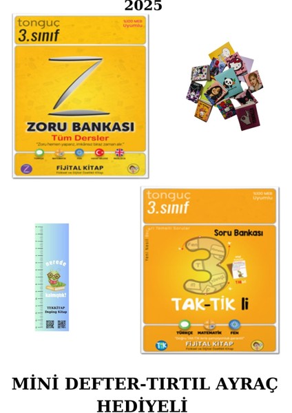 Tonguç 3. Sınıf Zoru Bankası Td. ++ Taktikli Tüm Dersler Sb.( 2kitap)(Mini D.+Tırtıl Ayraç) Güncel