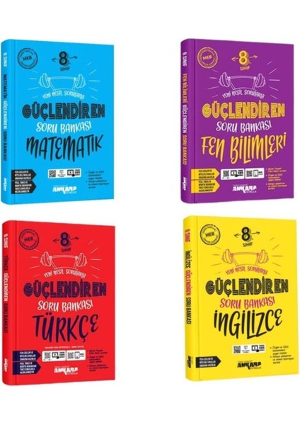 Ankara Yayınları 8. Sınıf Güçlendiren Türkçe Matematik Fen Ing Soru Bankası