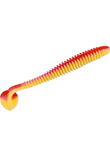 Silikon Kurt Yem - 4,2g 105MM - Turna/levrek Silikonu - 1 Adet - Kırmızı/sarı - Karides Kokulu modelleri