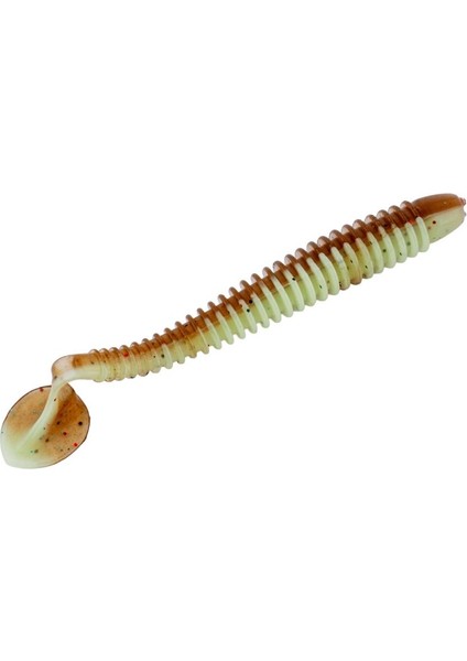 Silikon Kurt Yem - 4,2g 105MM - Turna/levrek Silikonu - 1 Adet - Yeşil/kahve - Karides Kokulu modelleri