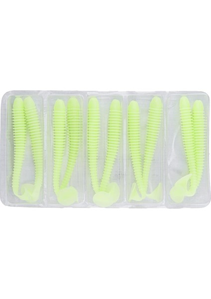 Silikon Kurt Yem - 4,2g 105MM - Turna/levrek Silikonu - 1 Adet - Glow - Karides Kokulu fırsatları