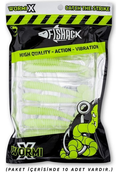 Silikon Kurt Yem - 4,2g 105MM - Turna/levrek Silikonu - 1 Adet - Glow - Karides Kokulu indirimleri