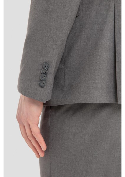 Mono Yaka Takım Elbise Gri indirimleri