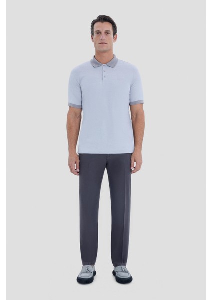 Düğmeli Polo Yaka Erkek T-Shirt Gri fiyatları