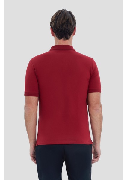 Bordo Polo Yaka T-Shirt modelleri
