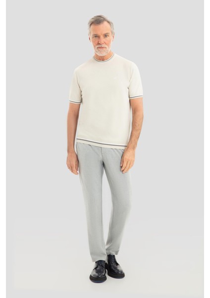 Bej Bisiklet Yaka T-Shirt fiyatları