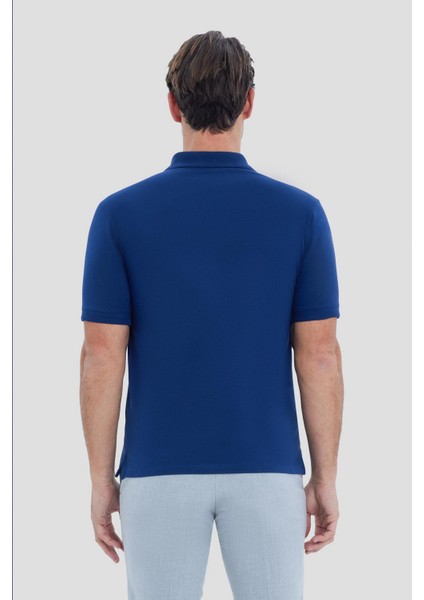 SABRİ ÖZEL APAŞ YAKA TRİKO T-SHIRT Lacivert modelleri