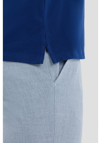 SABRİ ÖZEL APAŞ YAKA TRİKO T-SHIRT Lacivert indirimleri