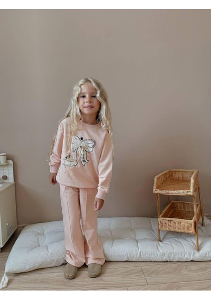 Fiyonk Baskılı Uzun Kollu Kız Çocuk Alt Üst Takım