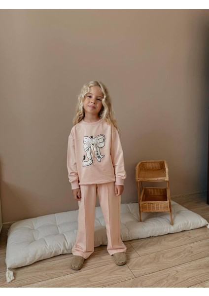 Fiyonk Baskılı Uzun Kollu Kız Çocuk Alt Üst Takım fiyatları