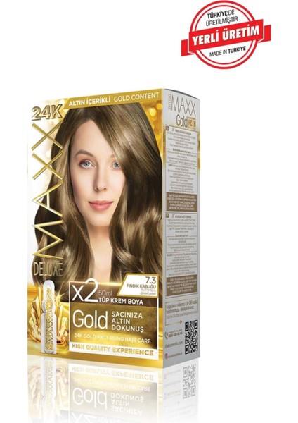 Gold Series Saç Boya Seti 2 Tüp Boya 2 Oksidan 30 Harika Renk Seçeneği