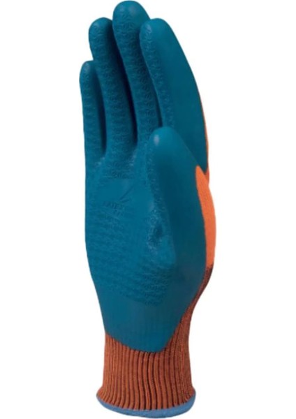 Delta Plus Nitril Kaplamalı Iş Eldiveni Turuncumavi VE733 Koruyucu Yağ Esnek Tutuş Polyester modelleri