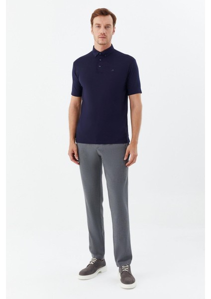 Düğmeli Polo Yaka Erkek T-Shirt Lacivert fiyatları