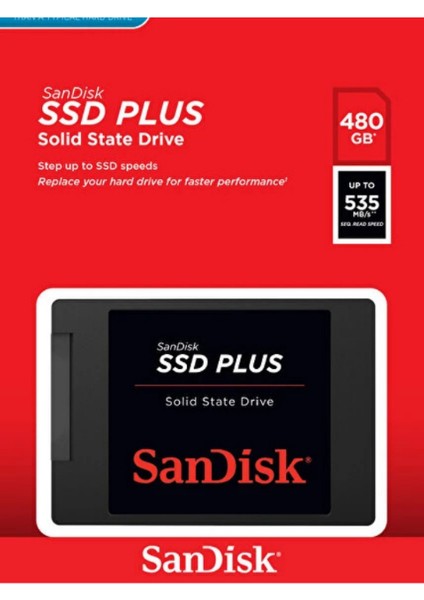 480GB Sata3 SSD 530MB Okuma 445MB Yazma Sessiz Hızlı Uygun Fiyatlı Sandisk Sistem Diski