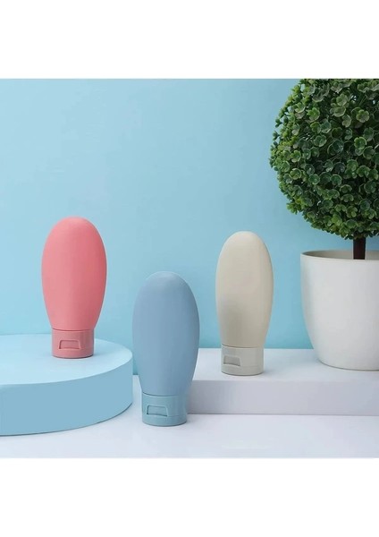 Ipek 3 Adet Çok Amaçlı Seyahat Tipi Doldurulabilir Krem Şampuan Şişe Seti Krem Kutusu modelleri