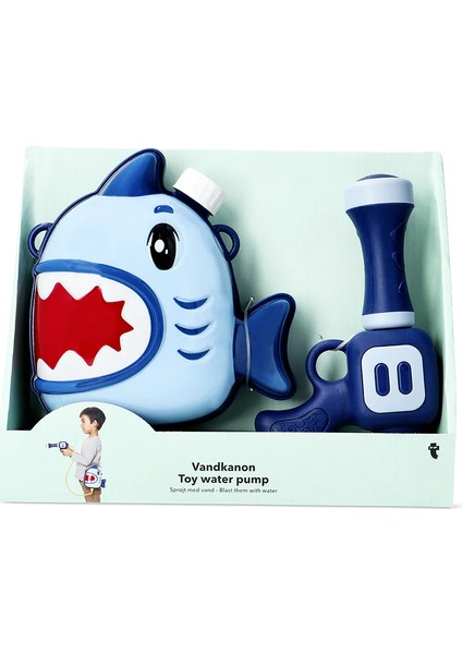 Mavi Köpek Balığı Şeklinde Su Tabancası Çantası