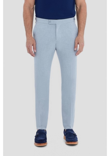 Chino Düğme Ayarlı Erkek Pantolon Gri