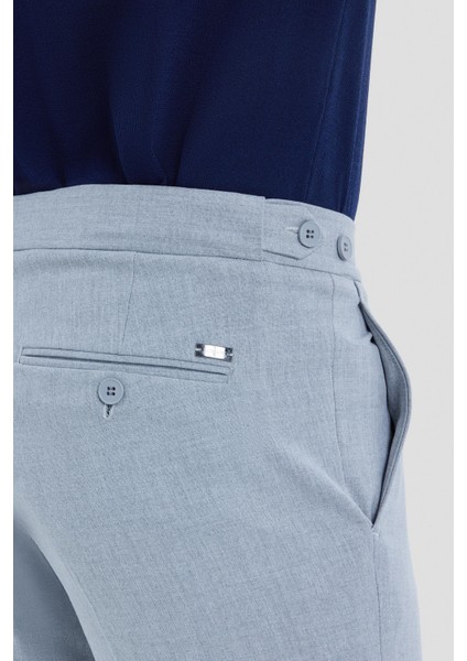 Chino Düğme Ayarlı Erkek Pantolon Gri indirimleri