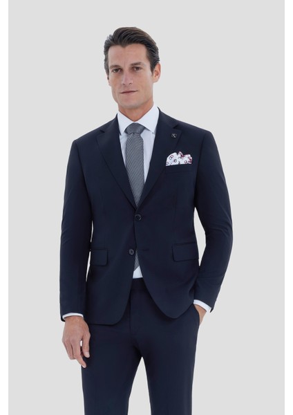 Mono Yaka Takım Elbise Siyah