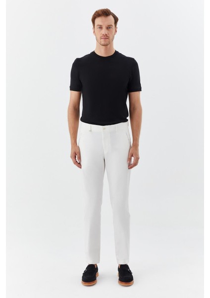 Regular Fit Klasik Erkek Pantolon Beyaz fiyatları
