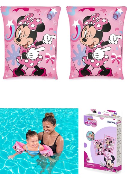 Minnie Çocuk Şişme Kolluk Minnie Mouse Deniz Plaj Yüzme Kolluğu Oyuncak