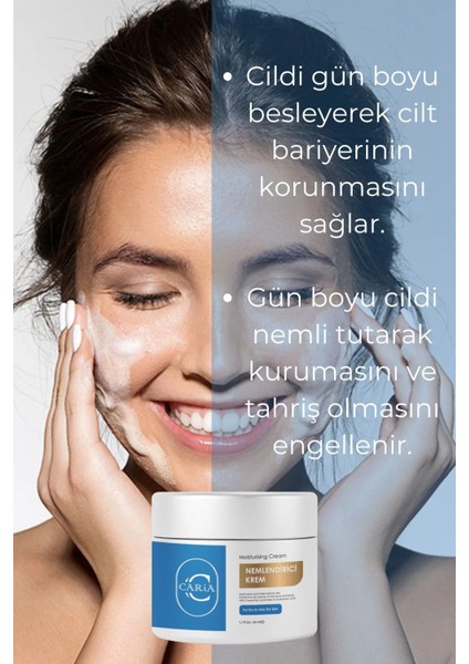 Nemlendirici Yüz Kremi Cilt Tonu Esitleyici Aydınlatıçı Su Bazlı Tüm Cilt Tipleri Moisturizer 50 ml fırsatları