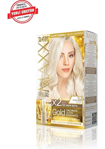 Gold Series Saç Boya Seti 2 Tüp Boya 2 Oksidan 30 Harika Renk Seçeneği