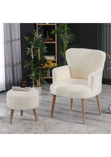 Limnihome Hoar Berjer ve Puf Set