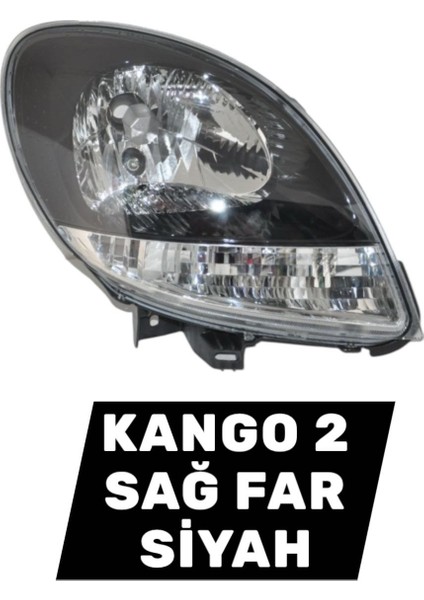 Kango Sağ Far 2003-2010 (Siyah) 260104911R