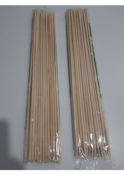 25 Adet Çöp Şiş - Çubuk - Buket Yapımı - Mangal Her Alanda Kullanım 5 Milim Kalınlık 40 Santim Uzunluk