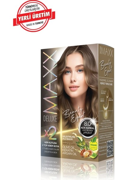 Beauty Keratinli Saç Boya Seti 2 Tüp + 2 Oksidan 34 Harika Renk Seçeneği