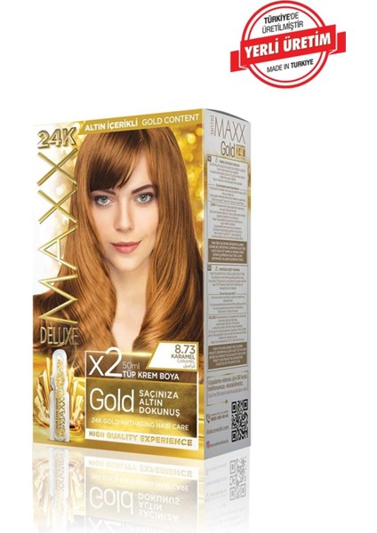 Gold Series Saç Boya Seti 2 Tüp Boya 2 Oksidan 30 Harika Renk Seçeneği