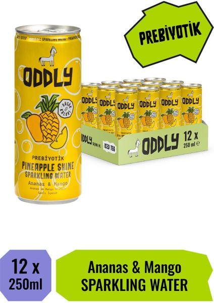 Pıneapple Shıne Ananas Mango Kutu 250 ml x 12 Adet