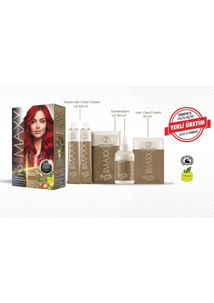 Maxx Deluxe Beauty Keratinli Saç Boya Seti 2 Tüp + 2 Oksidan 34 Harika Renk Seçeneği fiyatları