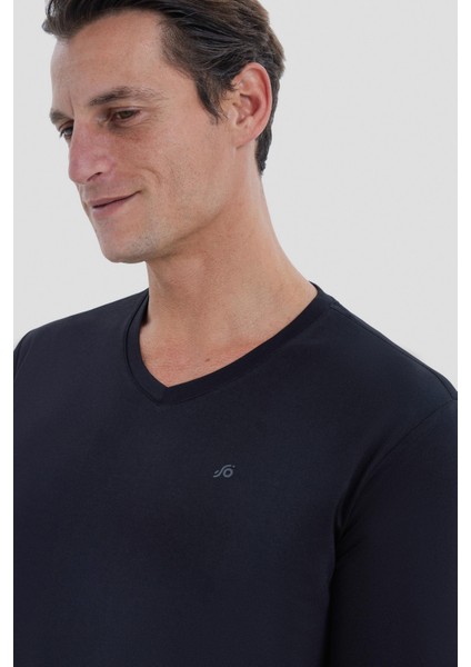 T-Shirt V Yaka Siyah indirimleri