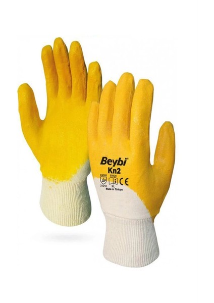 Beybi Nitril Kaplı Iş Eldiveni Dayanıklı ve Konforlu Kn2 Ce En 388 420 Kaplamalı