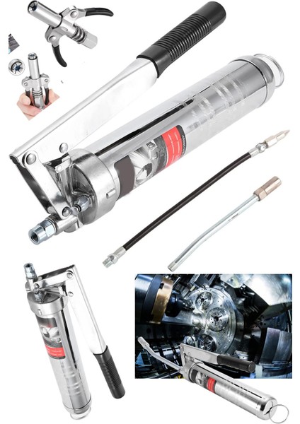 Alman Stilmax Havalı 500 cc Gres Yağ Pompası – Güçlü Tasarım Sanayi Tipi Büyük Boy