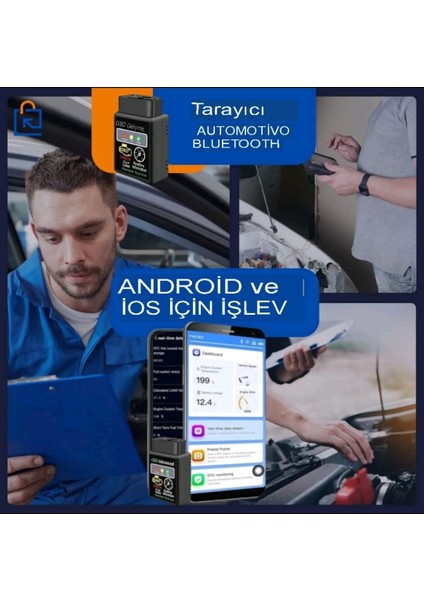 araç Arıza Tespit Cihazı V1.5 Obd2 Araç Arıza Okuma&silme /can Destekli Türkçe Dual Sürüm Apple Android Destekli araç arıza tespit cihazı