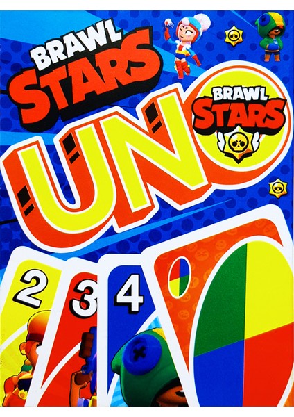 Uno Brawl Stars Oyun Kartı Resimli Uno Oyun
