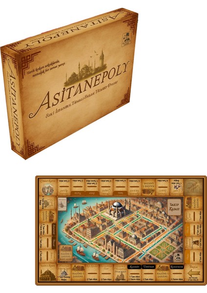 Metropol Asitanepoly Eski İstanbul Temalı Emlak Ticaret Kutu Oyunu - Masa Oyunu - Eğlenceli Grup Parti Aile Oyunu (Nostaljik Monopoly) fiyatları
