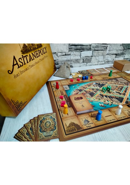 Metropol Asitanepoly Eski İstanbul Temalı Emlak Ticaret Kutu Oyunu - Masa Oyunu - Eğlenceli Grup Parti Aile Oyunu (Nostaljik Monopoly) fırsatları